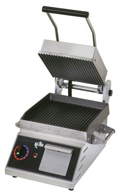 Star Panini Grill 14'' x 14'' Cooking Surface, Grooved Platen