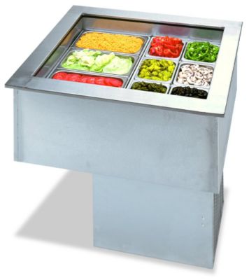 APW Refrigerated Drop-In Cold Well 5 Pans