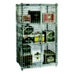 Full Size Security Storage Units Stationary 38 W - Chrome