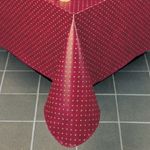 52 X 52 Vinyl Maroon Table Cover