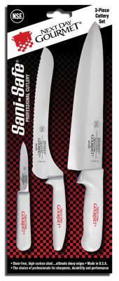 Sani-Safe Commercial Cutlery, Knife Set 3-Piece