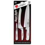 Next Day Gourmet Sani-Safe Commercial Cutlery, Knife Set 3-Piece - STOCKED ITEM