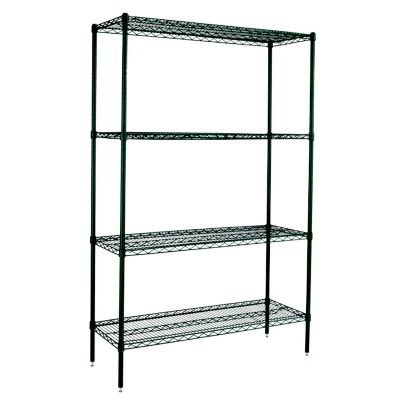 Wire Shelving Green Epoxy Posts 64''H