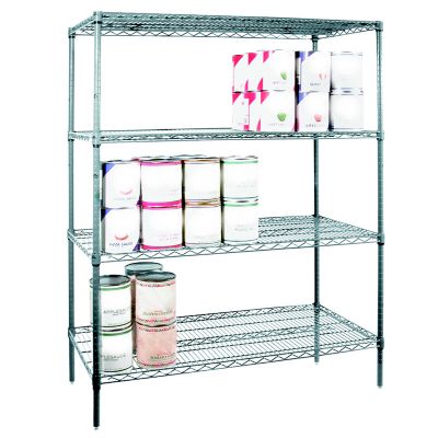 Wire Shelving Chrome Posts 64''H