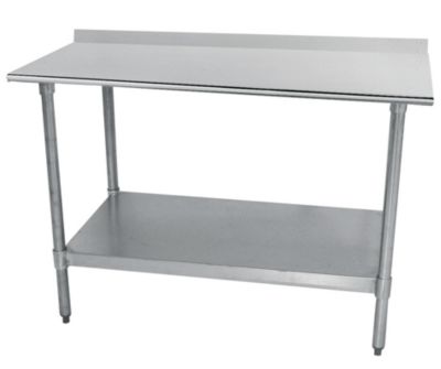 60W x 24D Worktable with 1/2 Backsplash