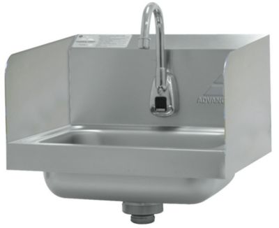 Hand Sink With Electronic Faucet 17-1/4W x 15-1/4D x 13H