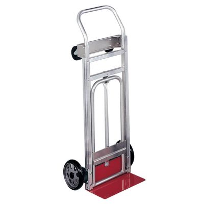 Safco Convertible Aluminum Frame Hand Truck Aluminum/ Red Accents from OfficeFurniture.com