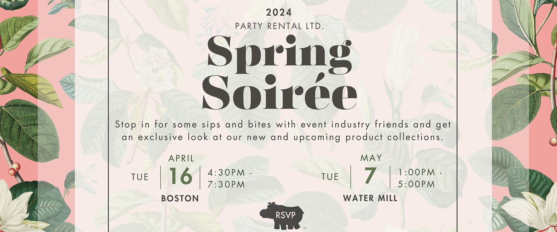 You're Invited to Party Rental Ltd.'s Spring Soiree