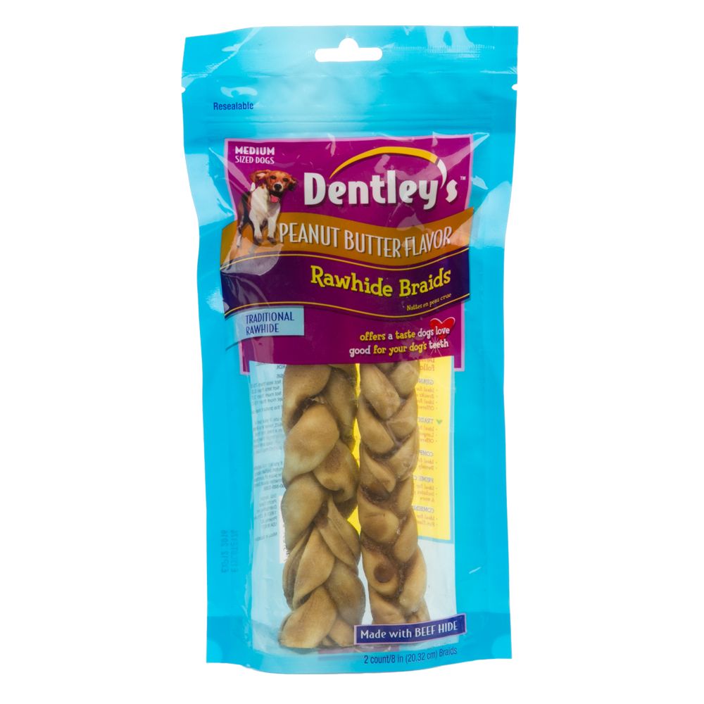 dentley's nature's chews stuffed bone dog treat