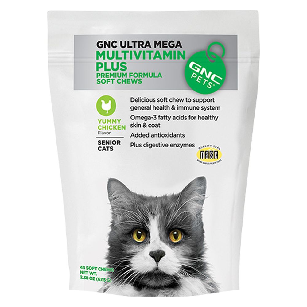 GNC Pets® MulitVitamin Plus Soft Senior Cat Chews cat Vitamins