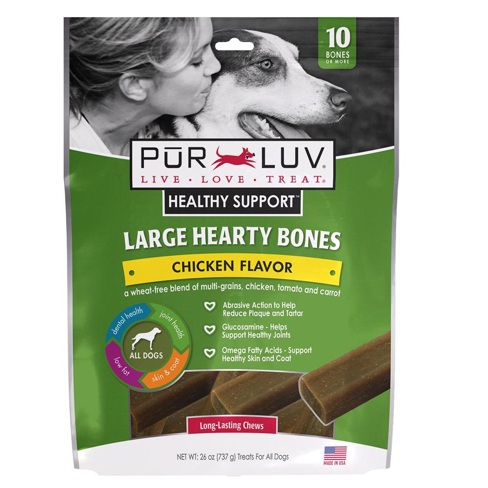 Pur Luv™ Healthy Support Large Hearty Bones Dog Treat dog Bones