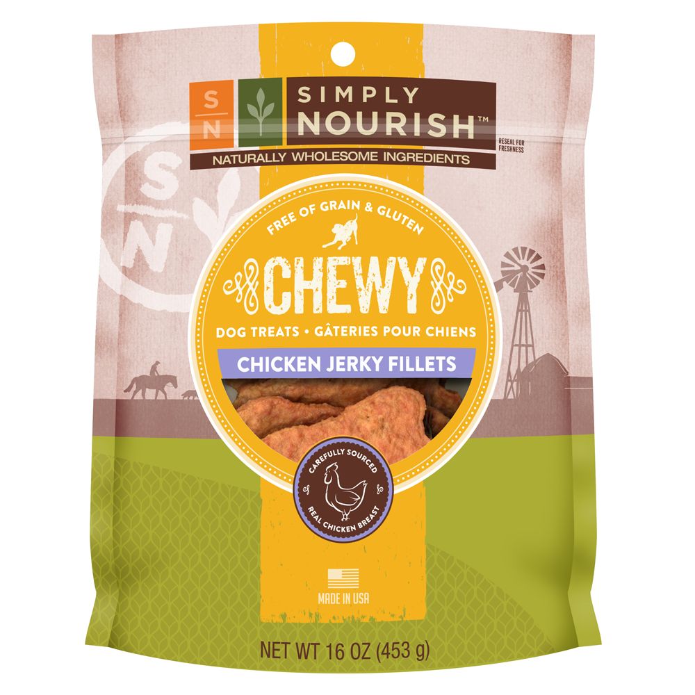 Simply Nourish™ Grain Free Gluten Free Chewy Chicken Jerky Fillets Dog