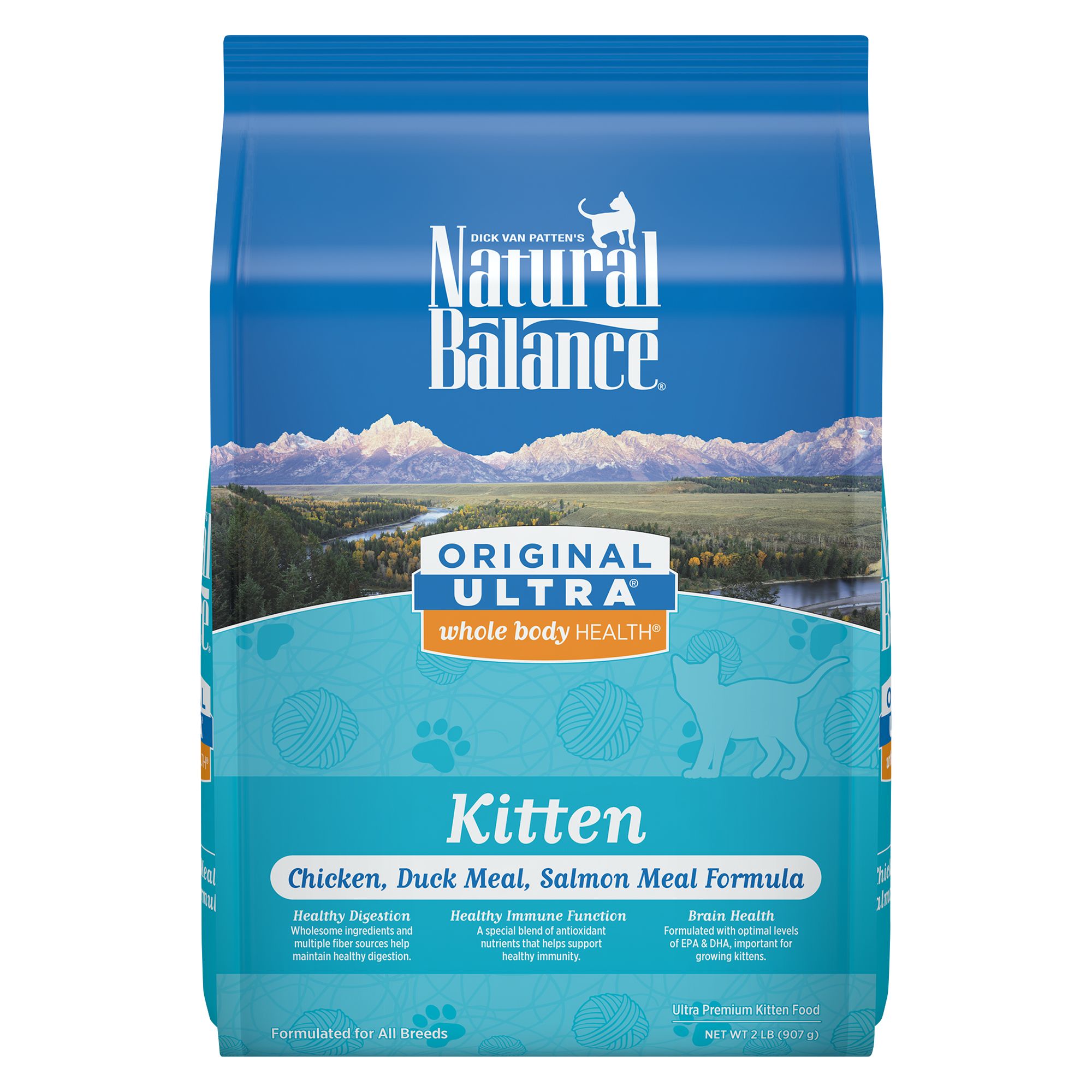 Natural Balance Original Ultra Whole Body Kitten Food- Gluten Free, Chicken, Duck Meal & Salmon Meal