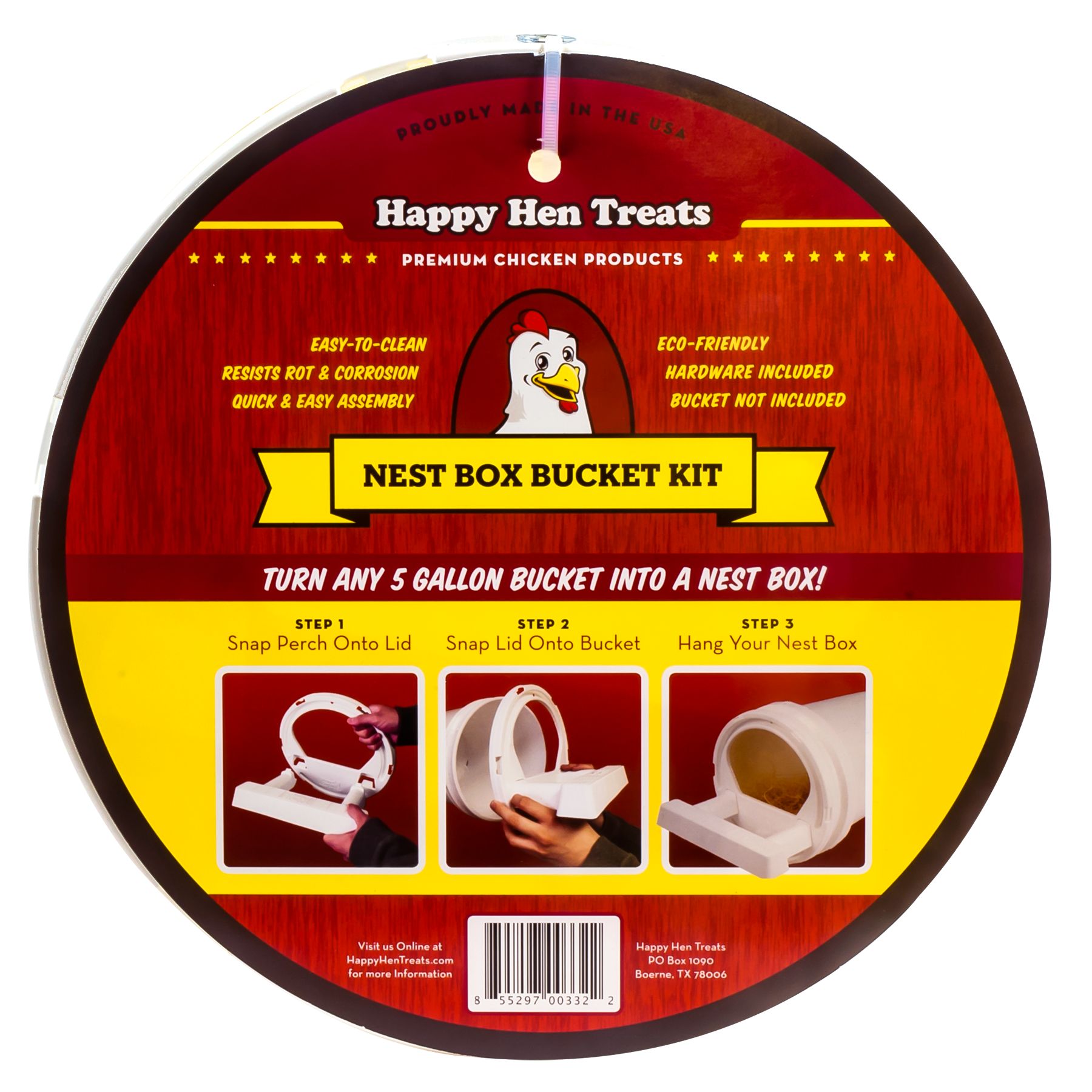 Happy Hen Treats Chicken Nest Box Bucket Kit