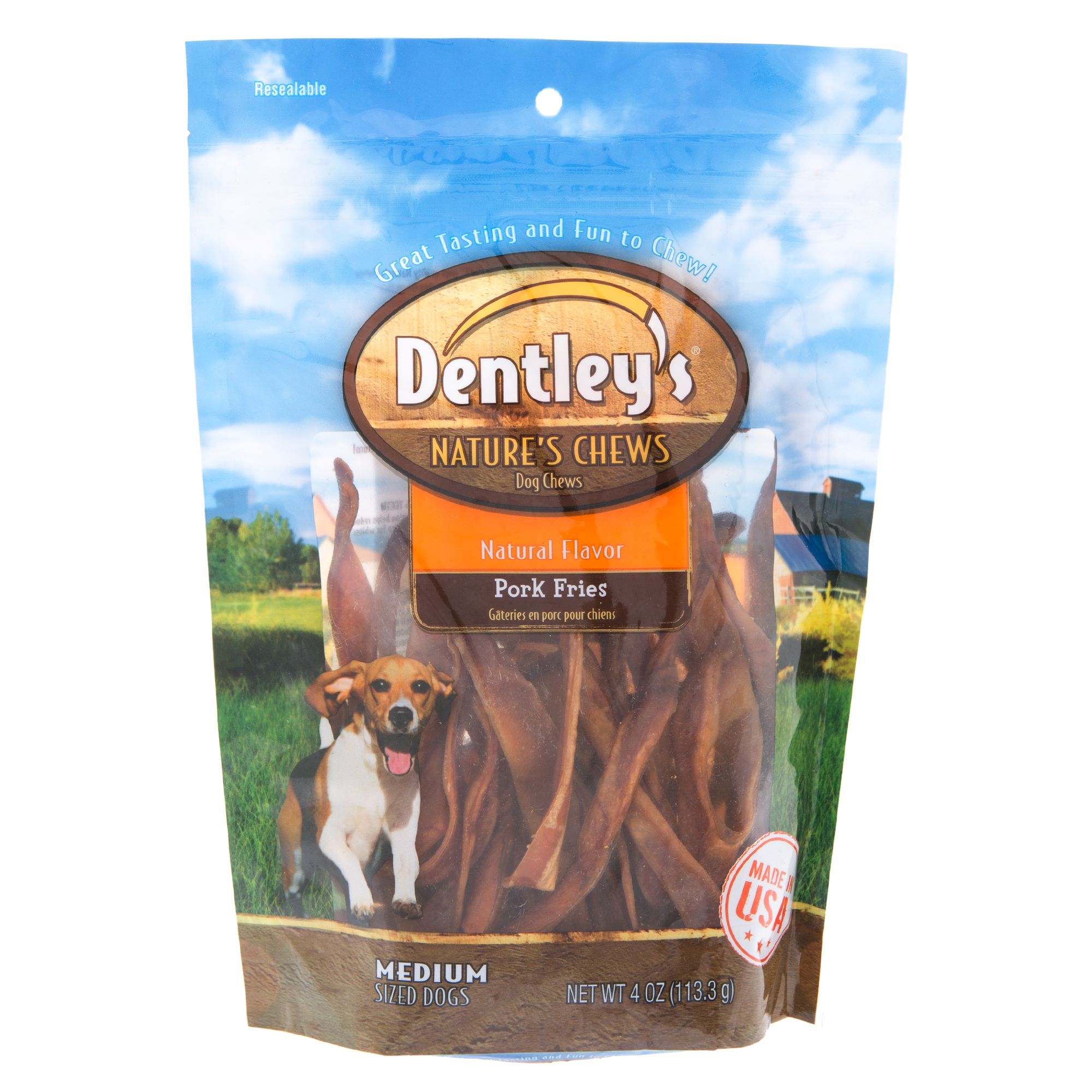 dentley's nature's chews stuffed bone dog treat