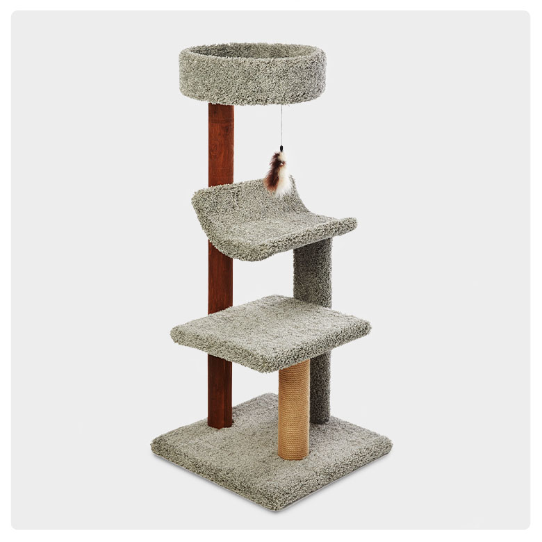 sale $49.99
                                            Whisker City® assembled cat tower 45” & Vesper ready-to-assemble cat tower 29”