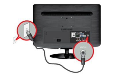 Resultado de imagen de connect coaxial cable to TV