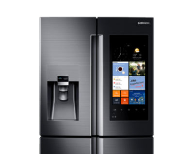 Refrigerator with Family Hub Black Stainless Steel