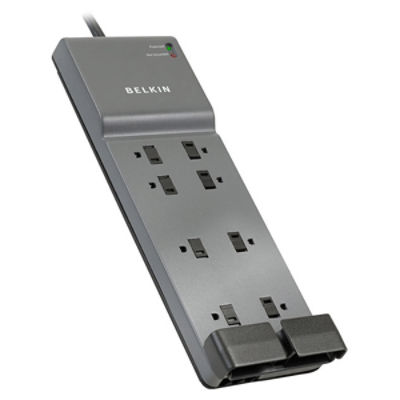 Belkin 8-Outlet Surge Protector with Phone/Modem Protection Belkin 8-Outlet Surge Protector with Phone/Modem Protection
