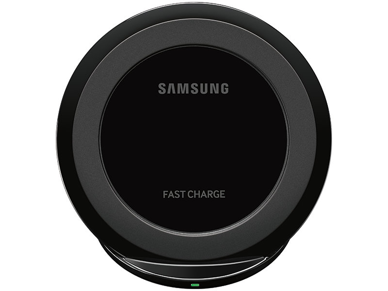 How do you charge a Samsung device wirelessly?