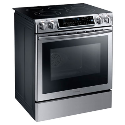 5.8 cu. ft. Slidein Electric Range Ranges NE58F9500SS/AA Samsung US