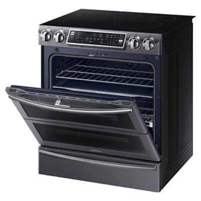 5.8 cu. ft. SlideIn Electric Flex Duo™ Range with Dual Door Ranges NE58K9850WG/AA Samsung US