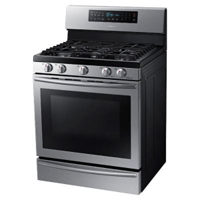 5.8 cu. ft. Gas Range with True Convection Ranges NX58H5650WS/AA Samsung US