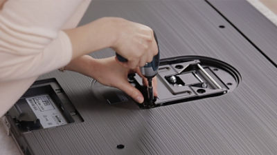 Samsung QLED TV Mounts Flat Against the Wall Samsung US