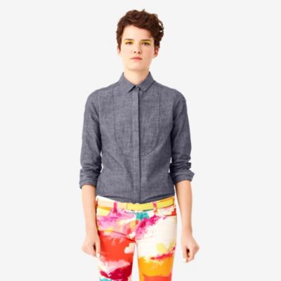 Bibbed Perfect Day Shirt in Chambray