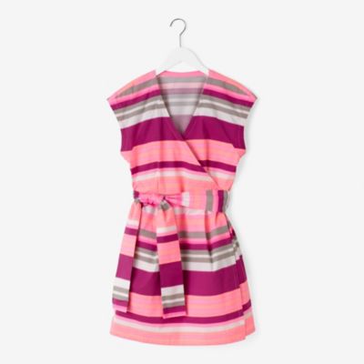 Wrap-It-Up Dress in Carnival Stripe