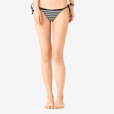 String Tie Bikini Bottom in Stripe