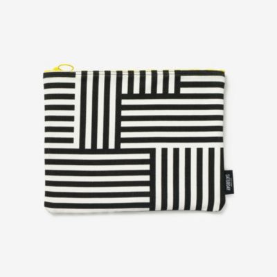 Zippered Pouch in Signature Zig Zag