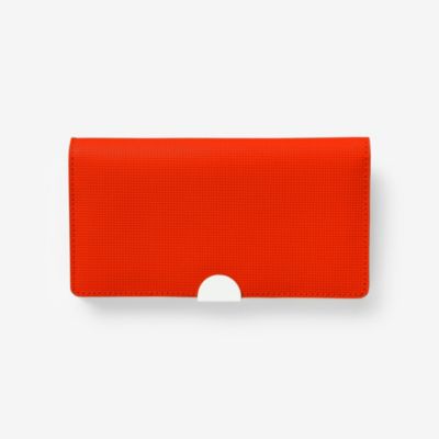 Rectangle Wallet in Windowpane Leather