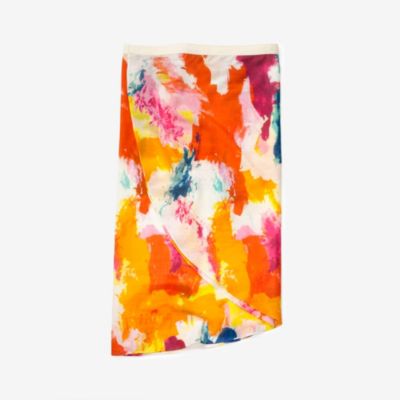 Half-Circle Scarf in Abstract