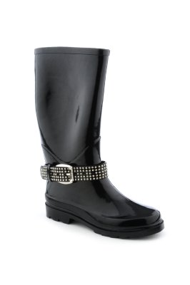Womens Buckle Rain Boot