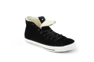 Mens All Star Leather Perf Hi