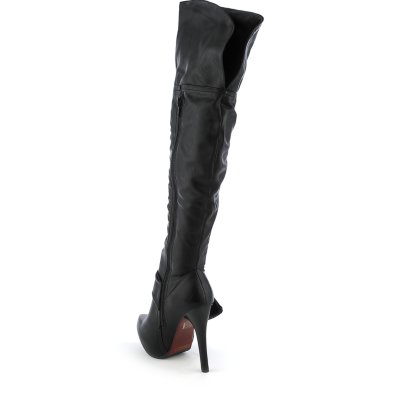 macy's black high heel boots