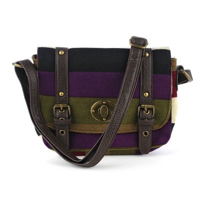 Small Striped Knit Handbag