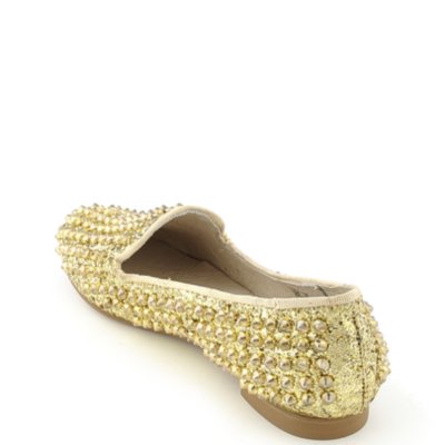 steve madden gold spiked flats