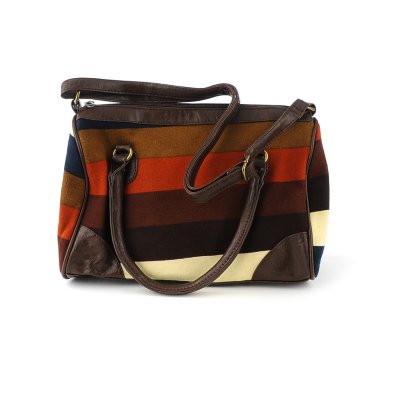 Striped Knit Satchel