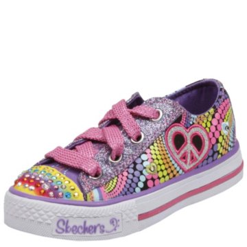 Skechers Lights- Shuffles - Heart Sparks(Toddler/Youth) - 10194L-BMLT