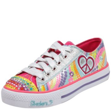 Skechers Lights- Shuffles - Heart Sparks(Toddler/Youth) - 10194L-SMLT