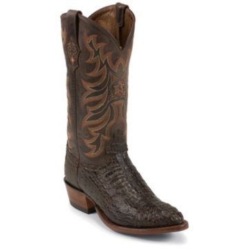 Tony Lama Chocolate Vintage Hornback Caiman
