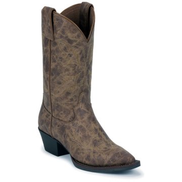Justin Boots Western Tan Puma Cow