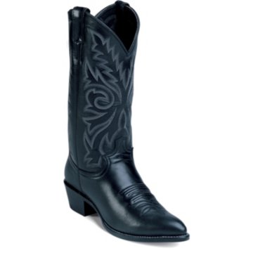 Justin Boots Western Black London Calf - 1408