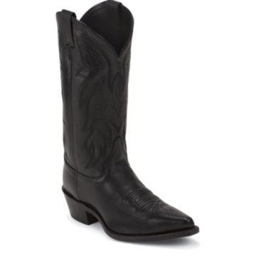 Justin Boots Western Royal Black Cowhide - 1420-JB