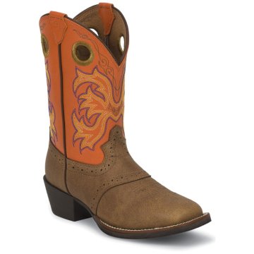 Justin Boots Stampede&trade; Tan Dakota W/Perfed Saddle