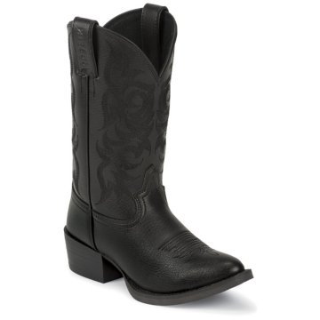 Justin Boots Western Black Deercow