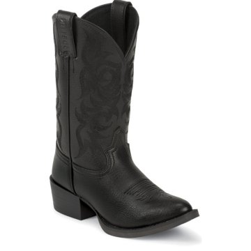 Justin Boots Western Black Deercow - 2553JR