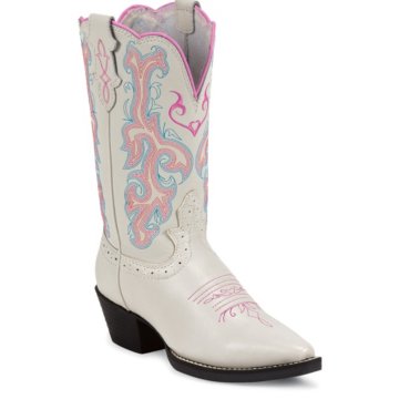 Justin Boots Stampede&trade; White Deercow - 2557JR